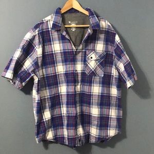 Mens 2XL Short Sleeve Button Up